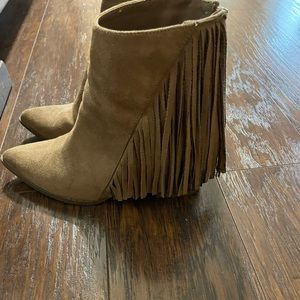 Fringe booties